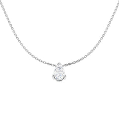 9ct White Gold 0.78ct Lab Grown Diamond Solitaire Necklace