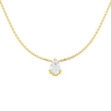 9ct Yellow Gold 0.78ct Lab Grown Diamond Solitaire Necklace