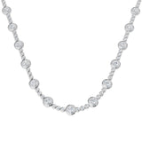 Flung Diamond Necklace Spectacle 16ct Gold Platinum