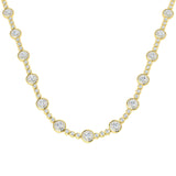 Flung Diamond Necklace Spectacle 16ct Gold Platinum