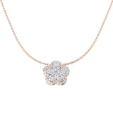 Floss Diamond Necklace 2ct Gold Platinum Shape