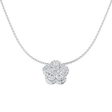 Floss Diamond Necklace 2ct Gold Platinum Shape