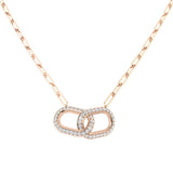 Diamond Paper Clip Necklace 0.75ct Gold Platinum – Lab & Natural Diamond