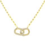 Diamond Paper Clip Necklace 0.75ct Gold Platinum – Lab & Natural Diamond