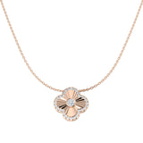 Fancy Clover Diamond Necklace 0.5ct Gold & Platinum – Lab-Grown & Natural