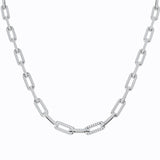 Diamond Paper Clip Necklace 3.5ct Gold – Lab & Natural Diamond
