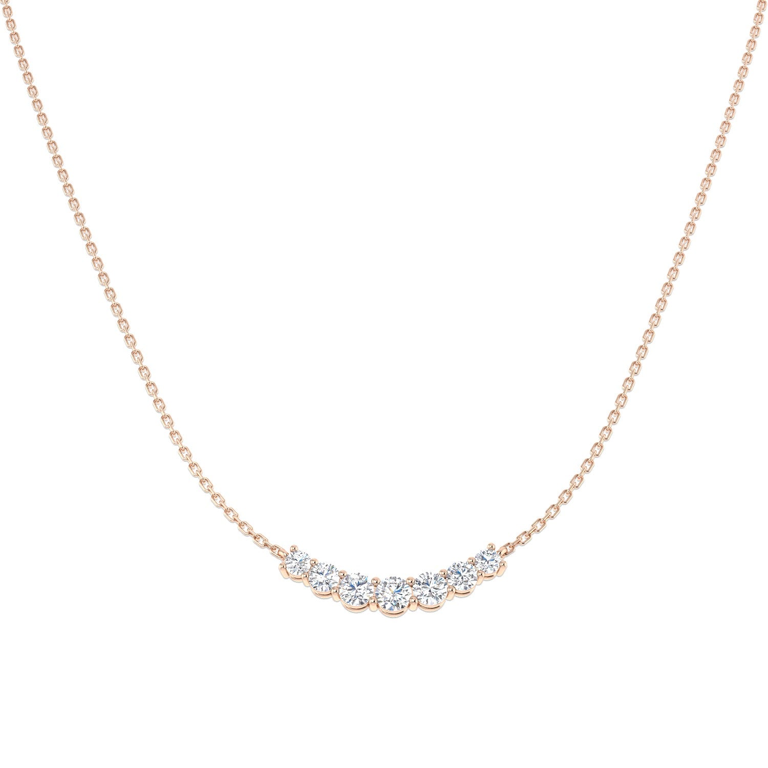 Flume Diamond Necklace Spectacle 1ct Gold Platinum
