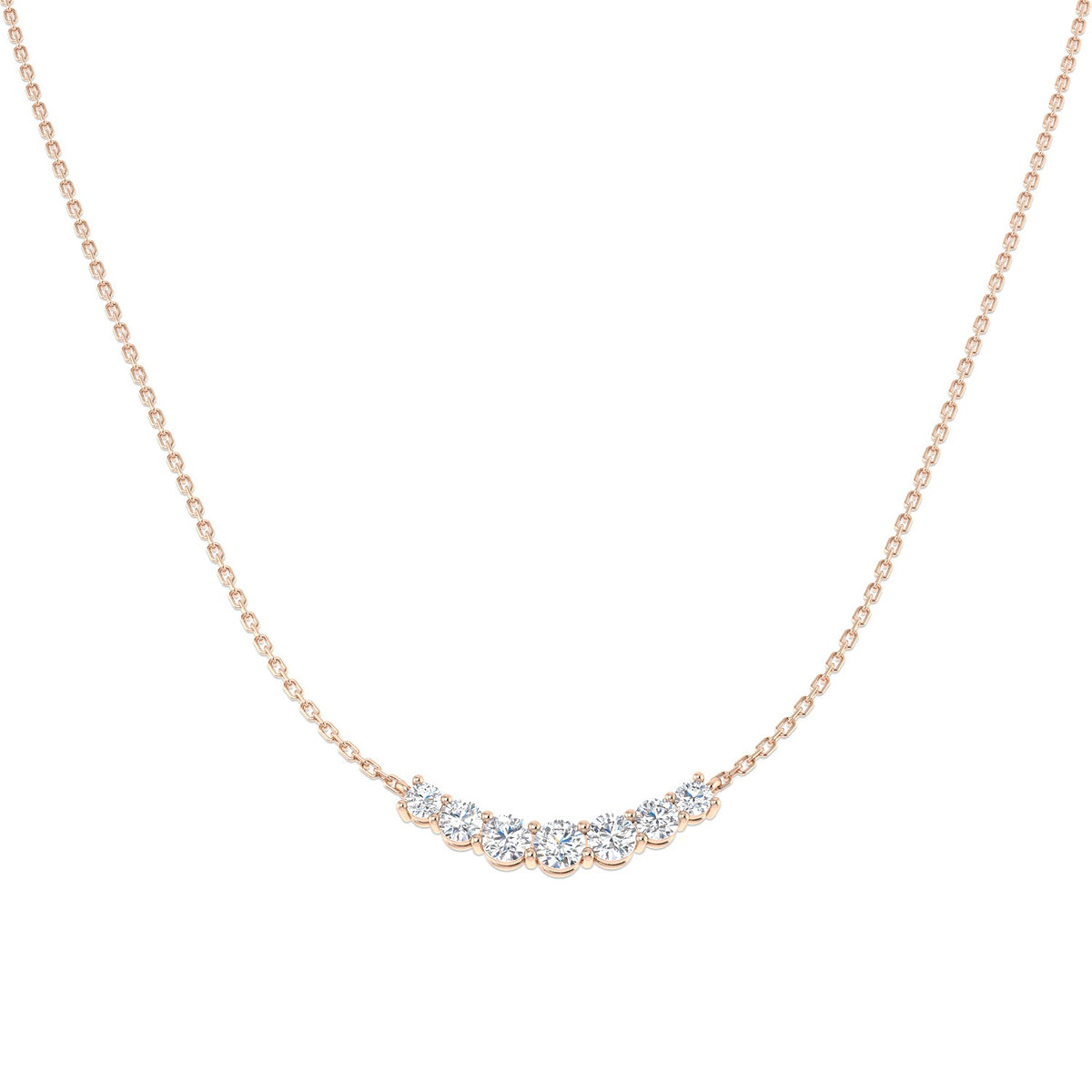 Flume Diamond Necklace Spectacle 1ct Gold Platinum