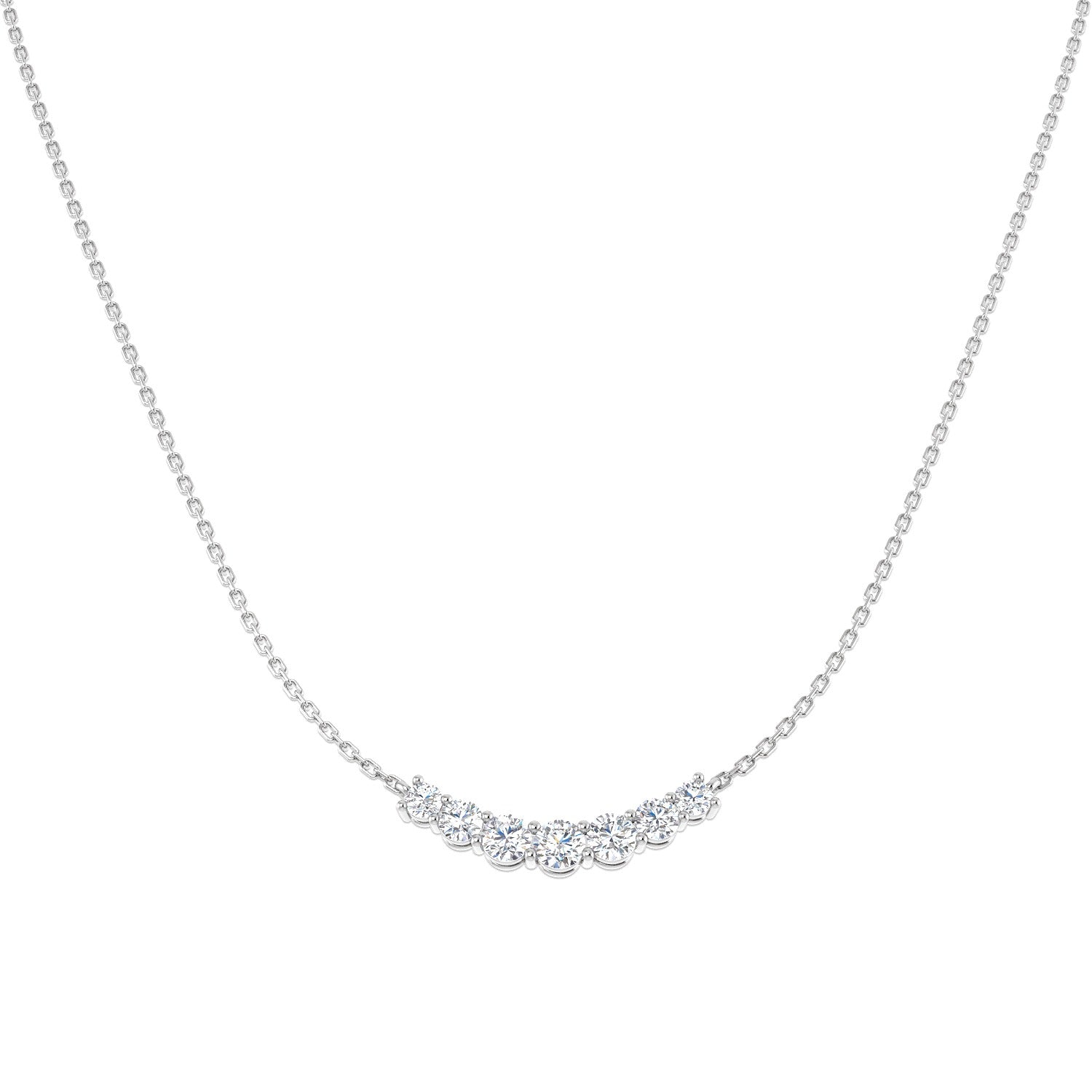 Flume Diamond Necklace Spectacle 1ct Gold Platinum