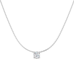 9ct White Gold 1.1ct Lab Grown Diamond Solitaire Necklace