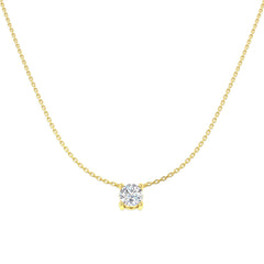 9ct Yellow Gold 1.1ct Lab Grown Diamond Solitaire Necklace