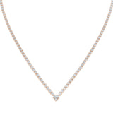 Genre Diamond Tennis Necklace 9.5ct Platinum Gold