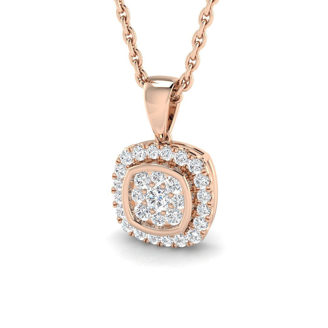 Bride Diamond Cluster Pendant 0.15ct Gold (Without Chain )