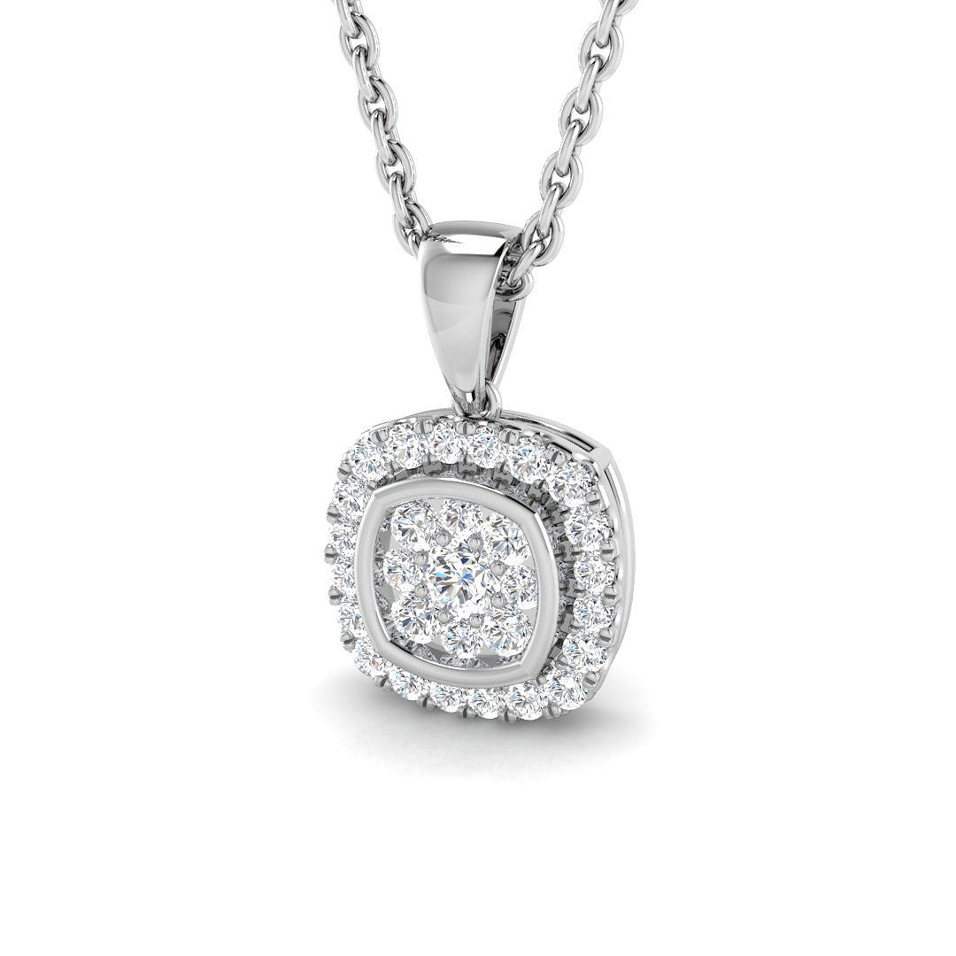 Bride Diamond Cluster Pendant 0.15ct Gold (Without Chain )