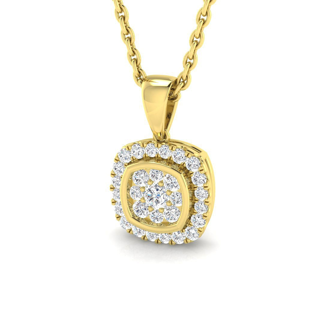 Bride Diamond Cluster Pendant 0.15ct Gold (Without Chain )