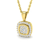 Bride Diamond Cluster Pendant 0.15ct Gold (Without Chain )