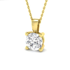 9ct Yellow Gold 1.01ct Lab Grown Diamond Pendant