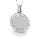 Fungi Baguette Brilliant Pendant 2.5ct Gold (Without Chain )