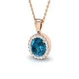 Ficus Multi Sapphire Pendant 2ct Gold (Without Chain )