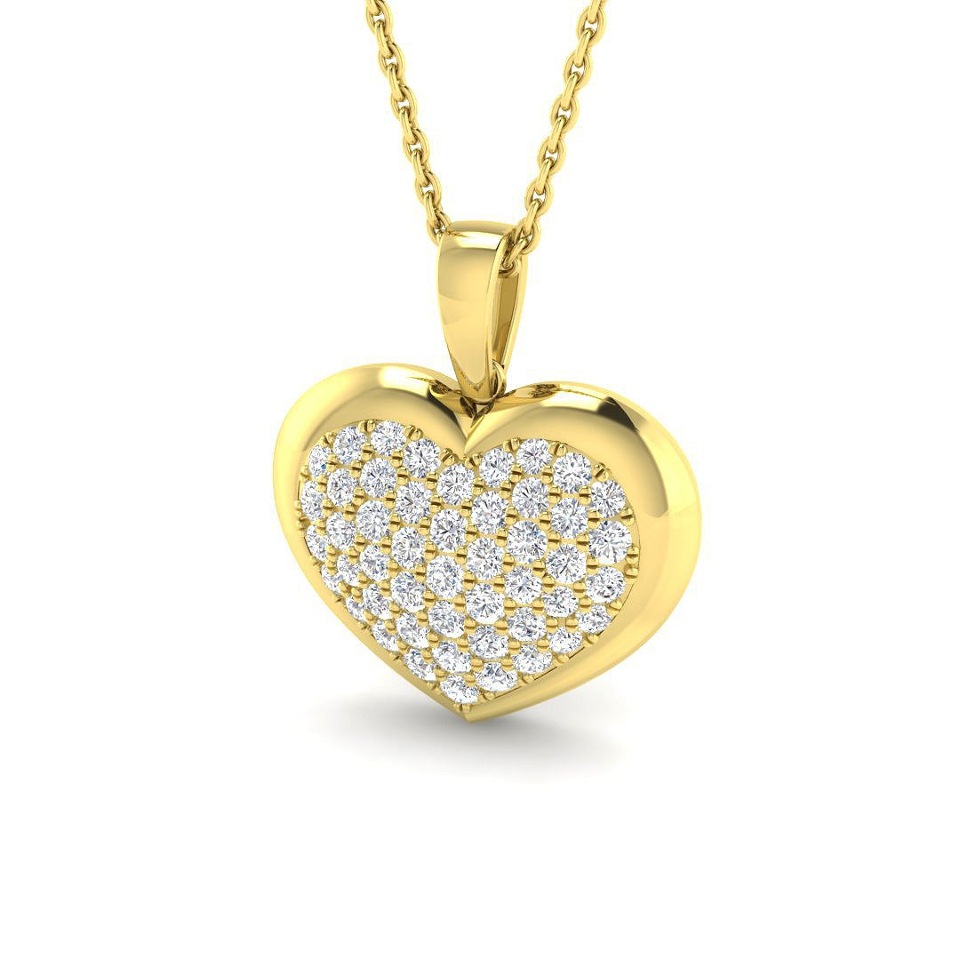 Frail Cluster Pendant 0.5ct Diamond  Gold (Without Chain )