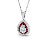 Forte Ruby Pendant 0.5ct Gold  Gemstone Necklace(Without Chain )