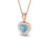Fogey Aquamarine Pendant 0.75ct Gold (Without Chain )