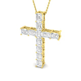 Forum Pendant Cross Diamond Necklace 4.5ct to 6ct Gold (Without Chain )