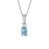 Gemmy Aquamarine Pendant 0.5ct to 1ct Gold (Without Chain )