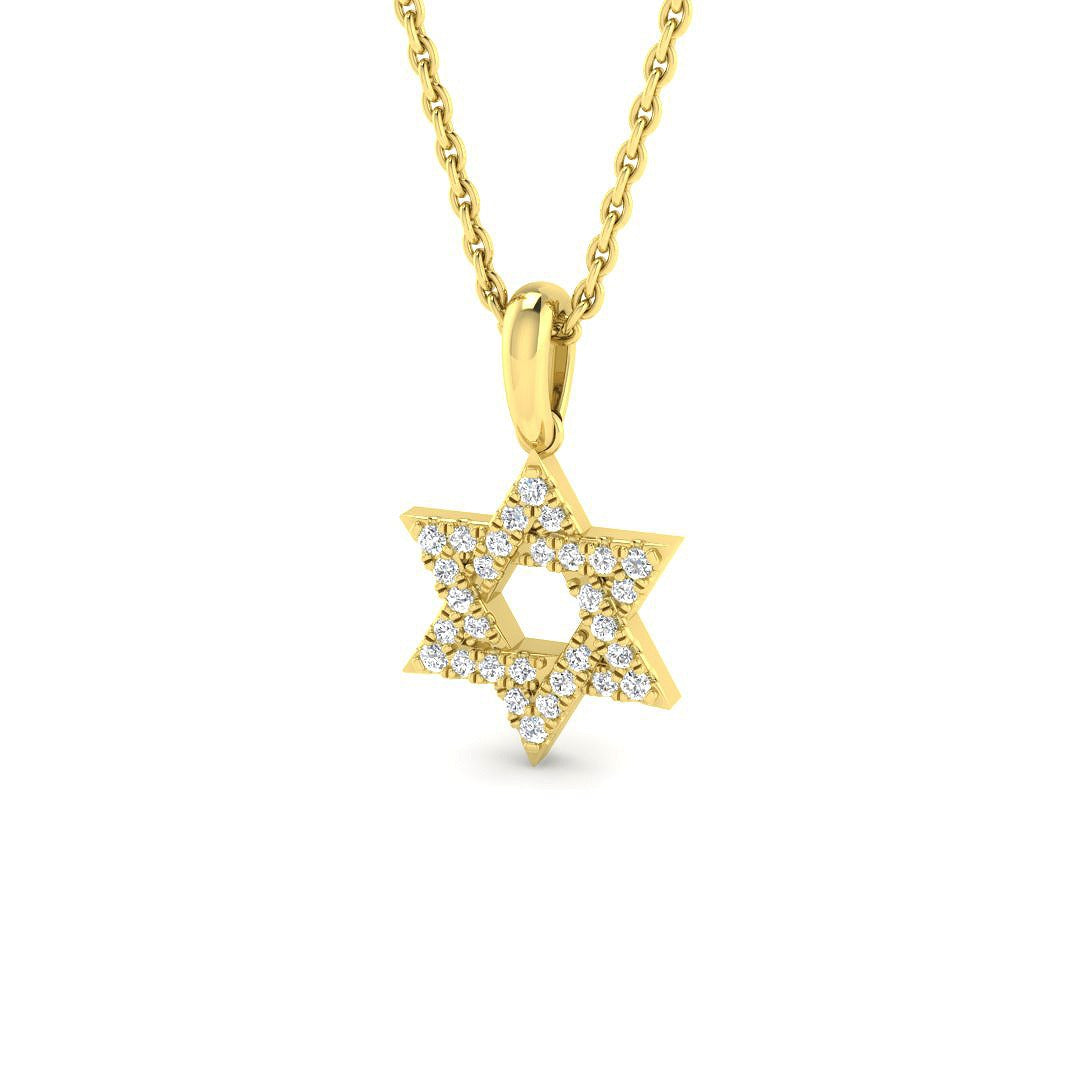 Gavel Diamond Pendant 0.1ct Gold (Without Chain )