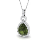 Glace Green Tourmaline Pendant 5ct Gold (Without Chain )