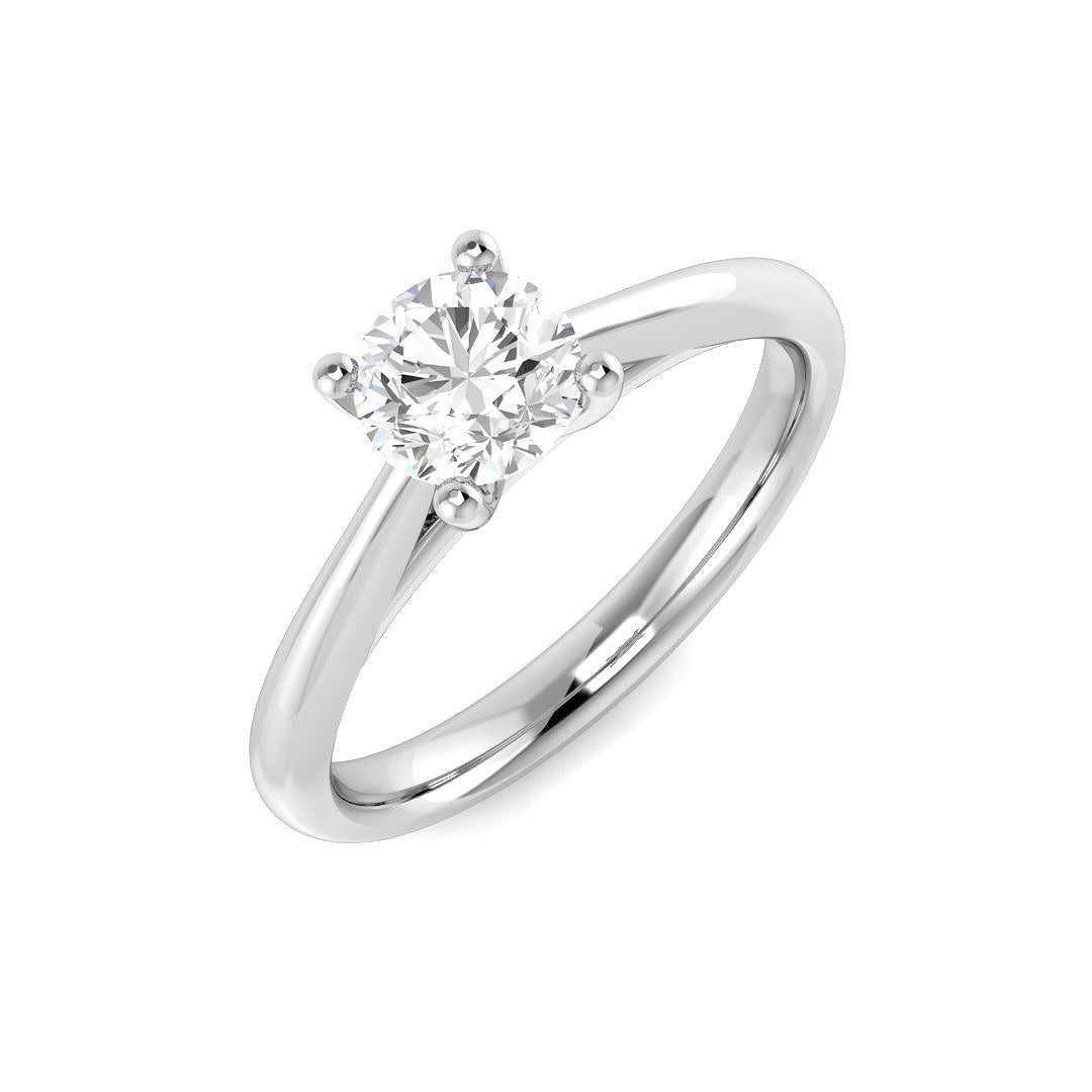 0.6Ct Lab Grown Diamond Ring in Platinum | Ring Size - M