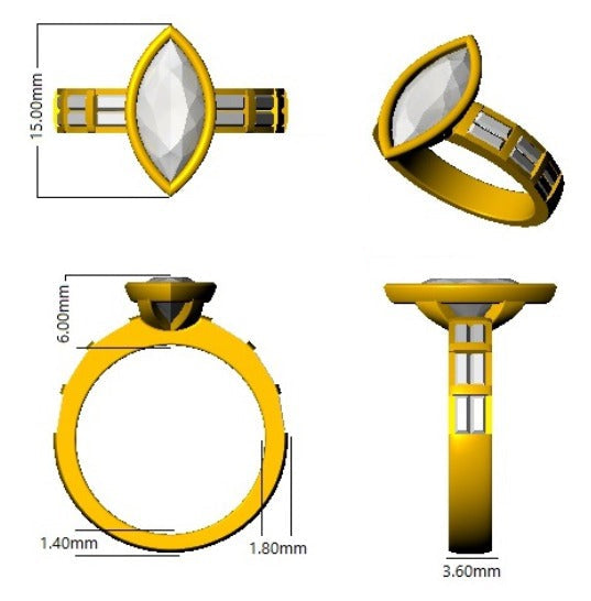 Womens Ring, Proposal Ring, Designer Ring