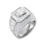 Diamond Bridgend Baguette & Brilliant Ring | 4ct