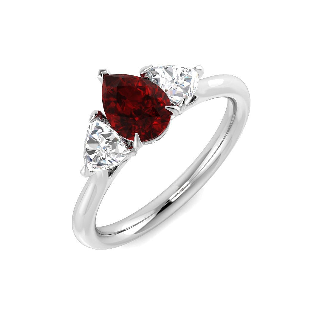 Ruby Trilogy Ring
