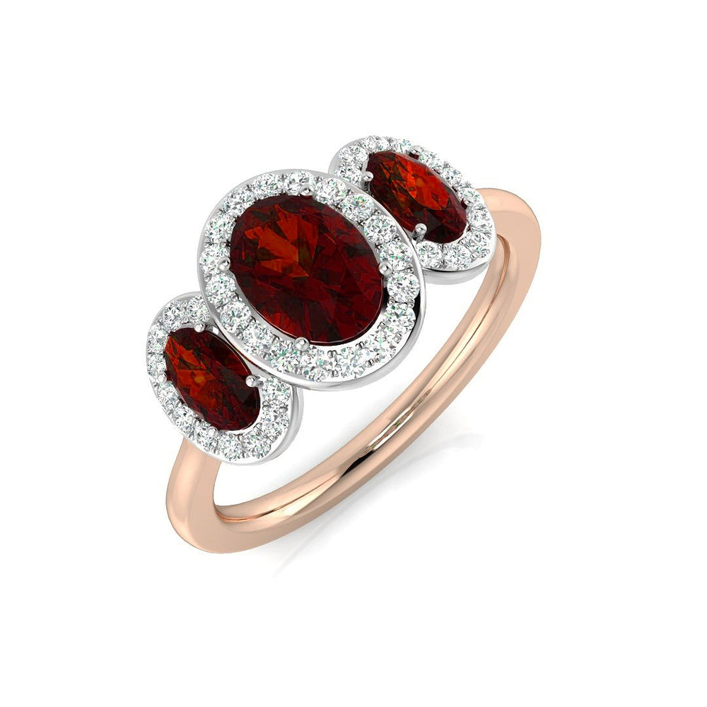 Ruby Trilogy Ring