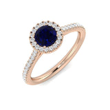 Diamond Norham Blue Sapphire Ring | 0.75ct - 1.25ct