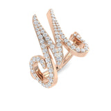 Diamond Bribgebb Initials Ring | 0.5ct | Hallmarked Gold & Platinum
