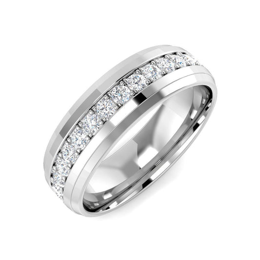 Round Diamond Full Eternity Ring | Lab & Natural | 1.00 Ct | Heavy Band