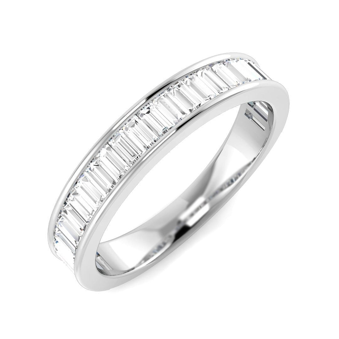 Baguette Diamond Half Eternity Ring | 1.75ct
