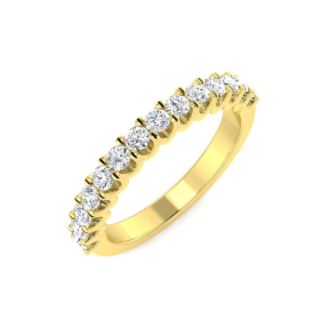 0.51Ct Lab Grown Diamond Ring in 9k Yellow Gold | Ring Size - M