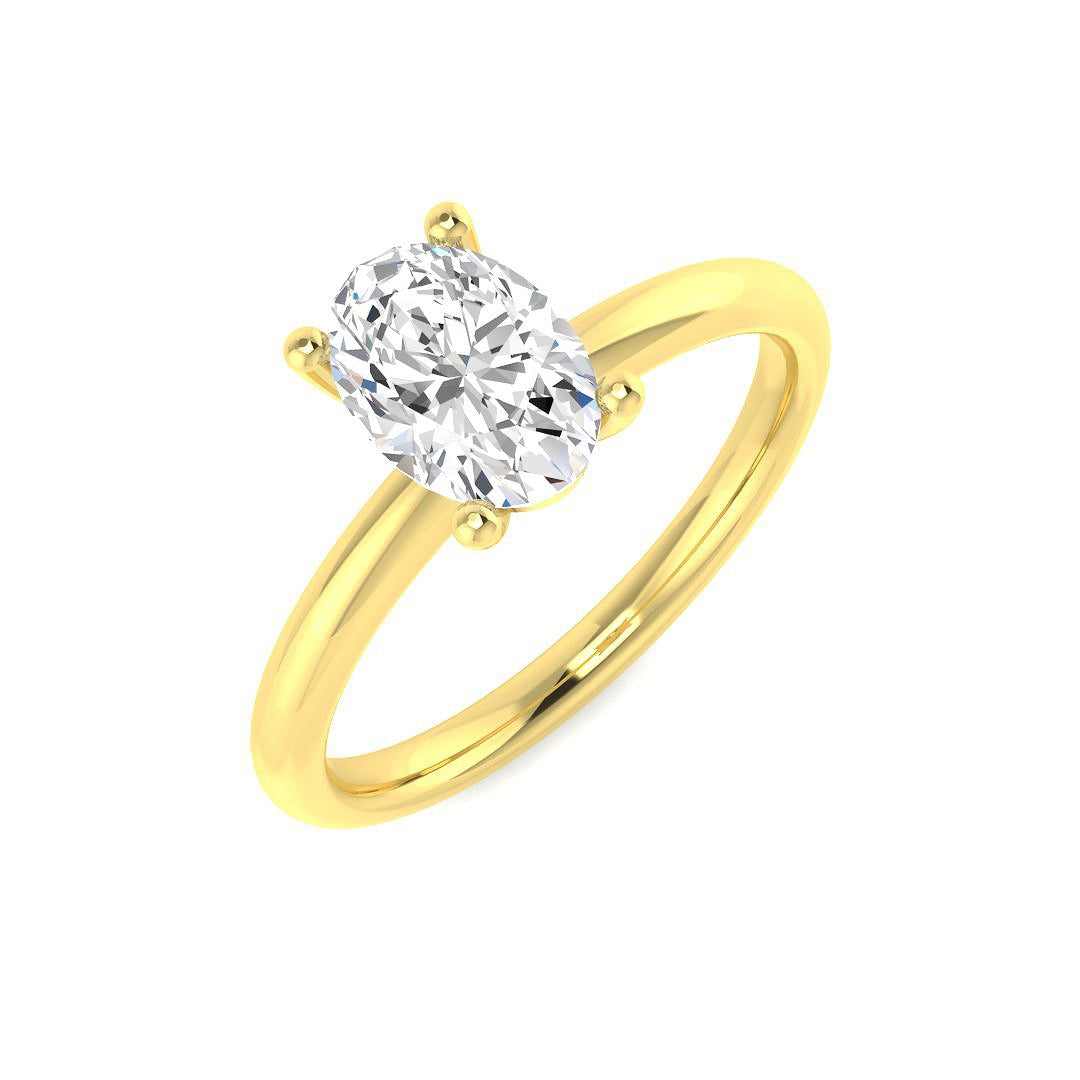 Diamond seebk Engagement Ring | 1ct | Hallmarked Gold & Platinum