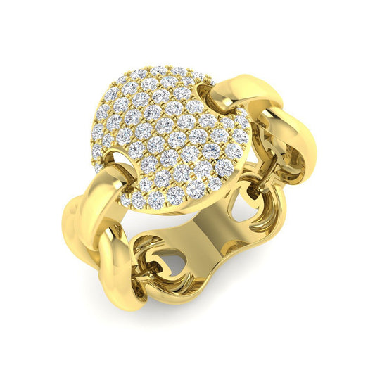 Natural Diamond Fancy Ring | 0.5ct | Hallmarked Gold & Platinum