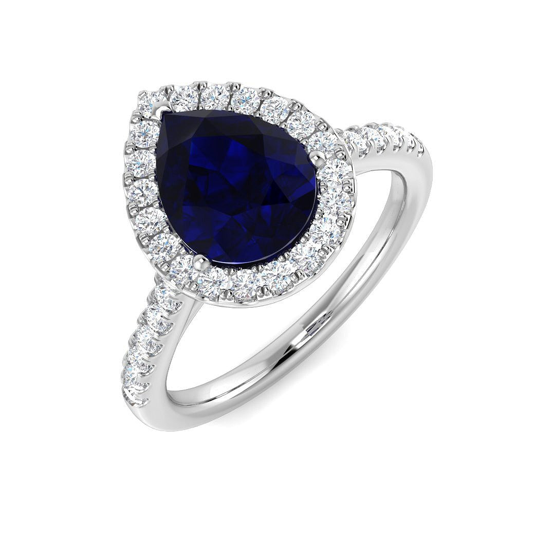 2.67Ct Lab Grown Diamond Ring in 9k White Gold | Ring Size - M