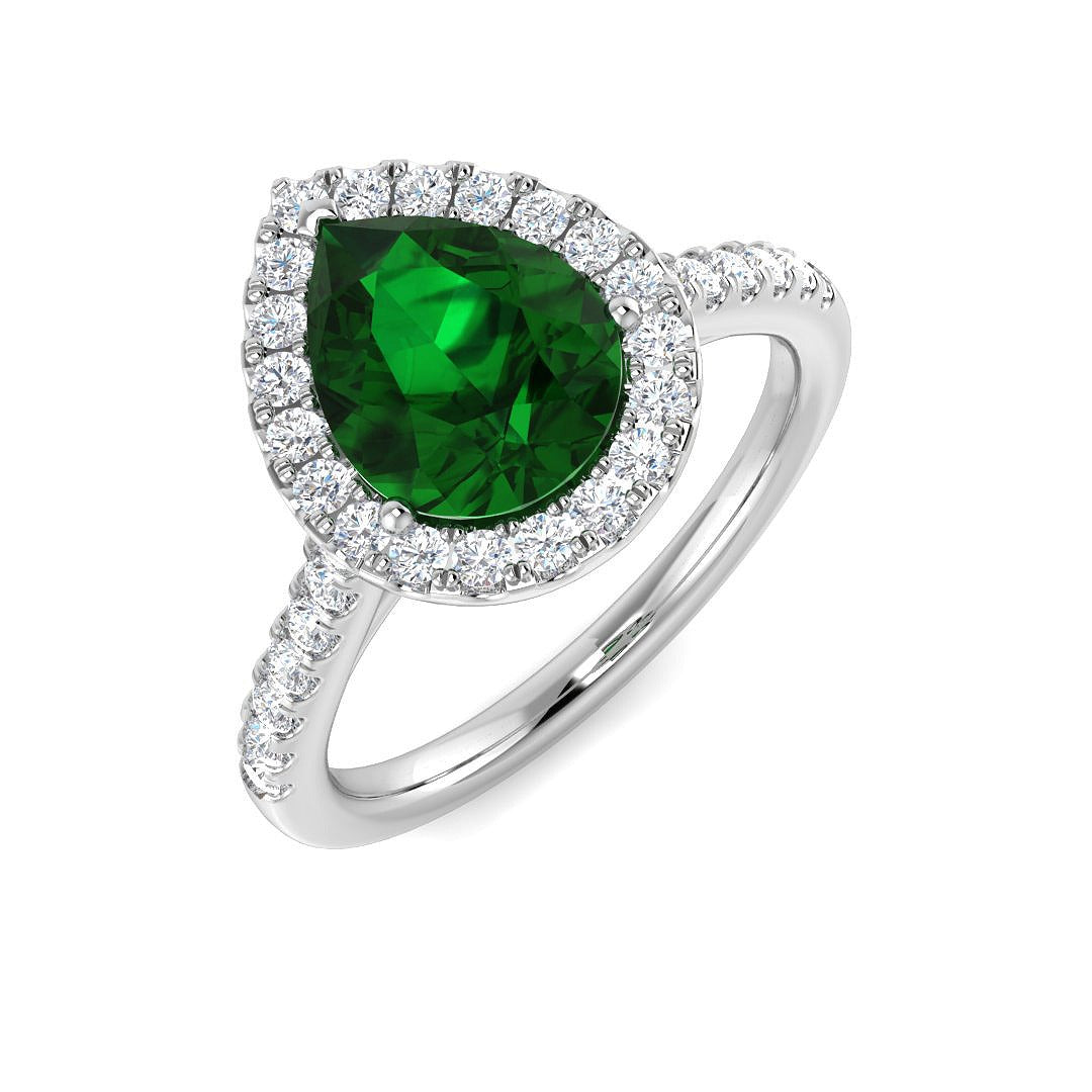 1.69Ct Lab Grown Diamond Ring in 9k White Gold | Ring Size - M