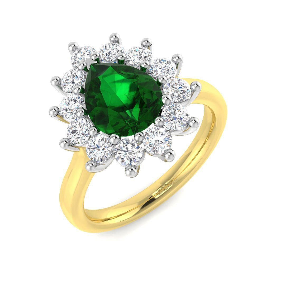 2.3Ct Lab Grown Diamond Ring in 9k Yellow Gold | Ring Size - M