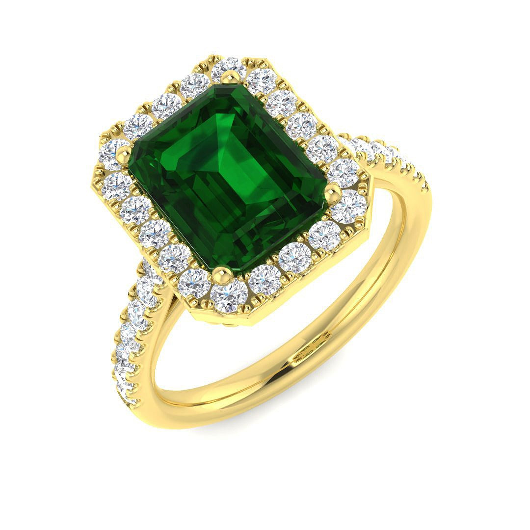 2.83Ct Lab Grown Diamond Ring in 9k Yellow Gold | Ring Size - M