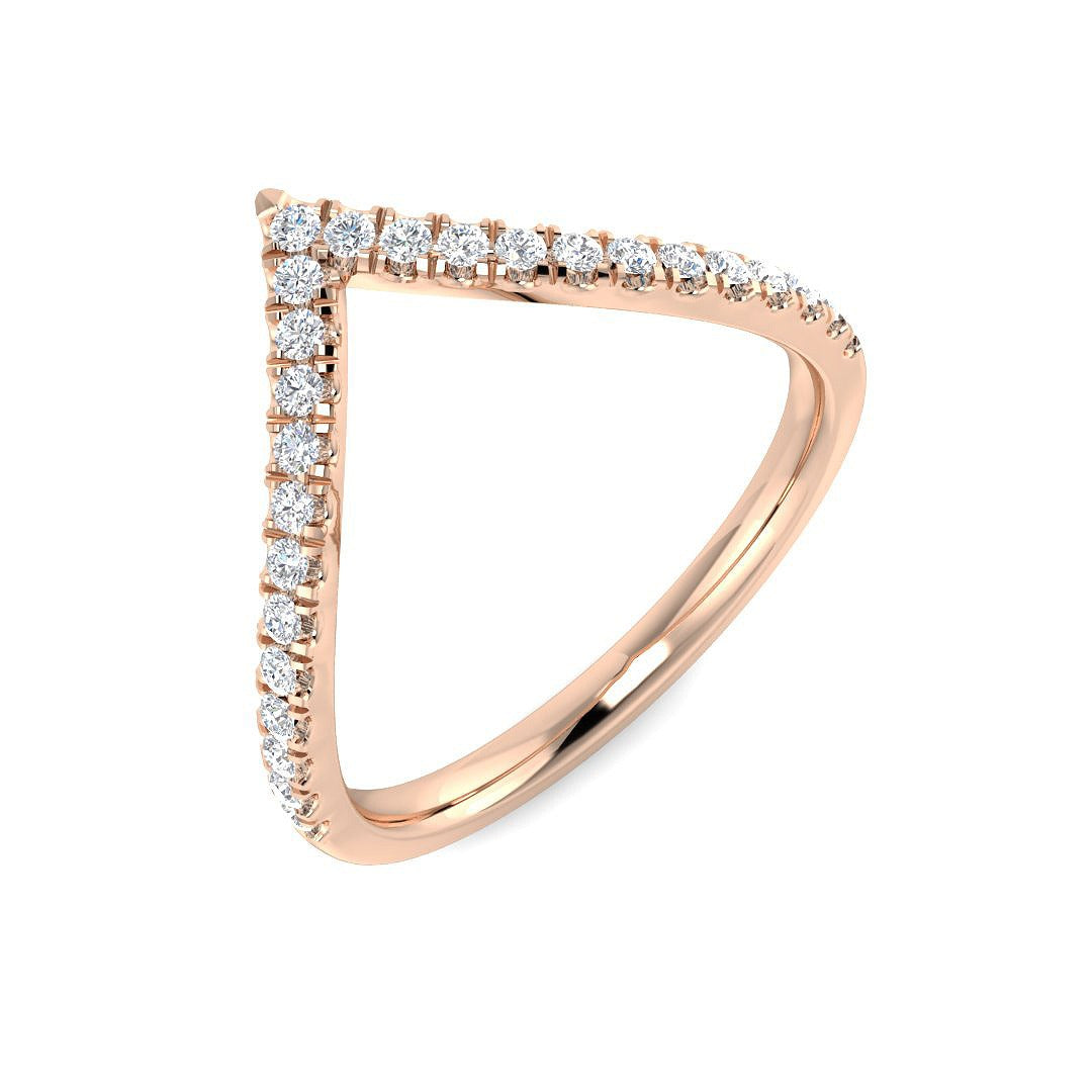 Diamond Wishbone Ring | 0.2ct - 0.33ct