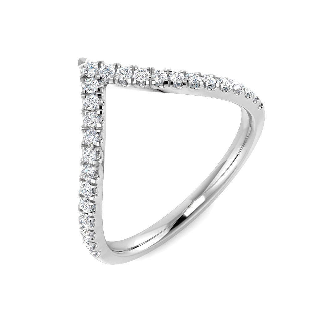 Diamond Wishbone Ring | 0.2ct - 0.33ct