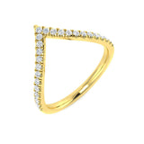 Diamond Wishbone Ring | 0.2ct - 0.33ct