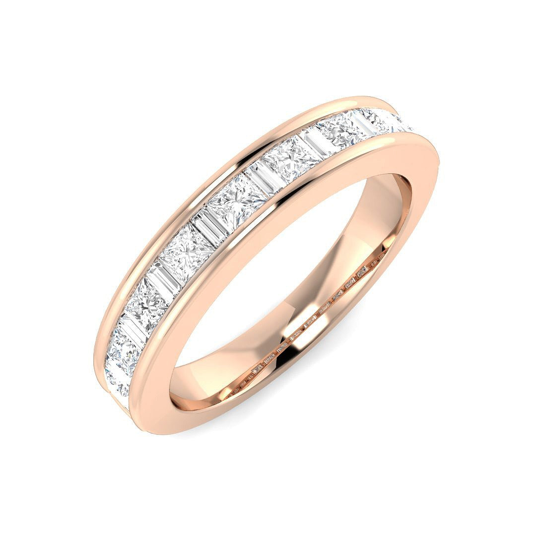 Diamond Half Eternity Ring | 1ct | Hallmarked Gold & Platinum